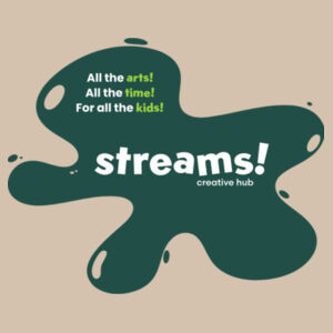 Streams! (Forest Green/Lime Green) - Q-Tees Economical Tote Design