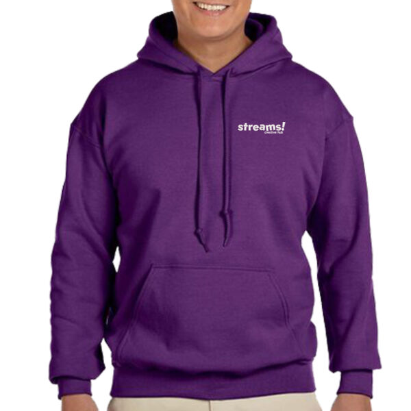 Streams! Classic (Violet/Magenta) - Gildan Adult Heavy Blend™ Hooded Sweatshirt Thumbnail