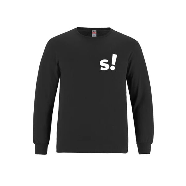 S! - Adult RING SPUN Combed Cotton Long Sleeve Crewneck T-Shirt Thumbnail